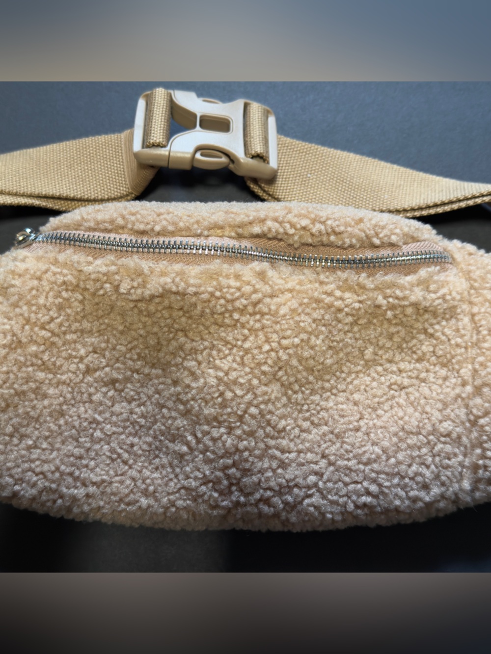 GAP Sherpa Beige Crossbody Belt Bag